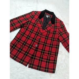 Sag Harbor Vintage Plaid Blazer